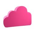 Tete de lit nuage rose