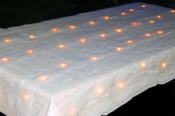 Nappe organza lumineuse