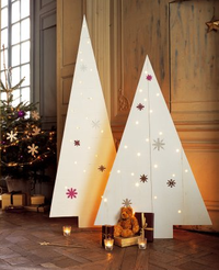 Sapin de Noël planches de bois