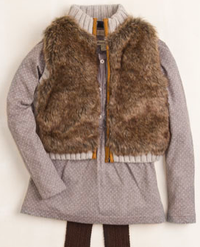 Gilet en fourrure synthétique Massimo Dutti